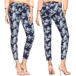 GAP | LAST CALL Floral print skinny jeans